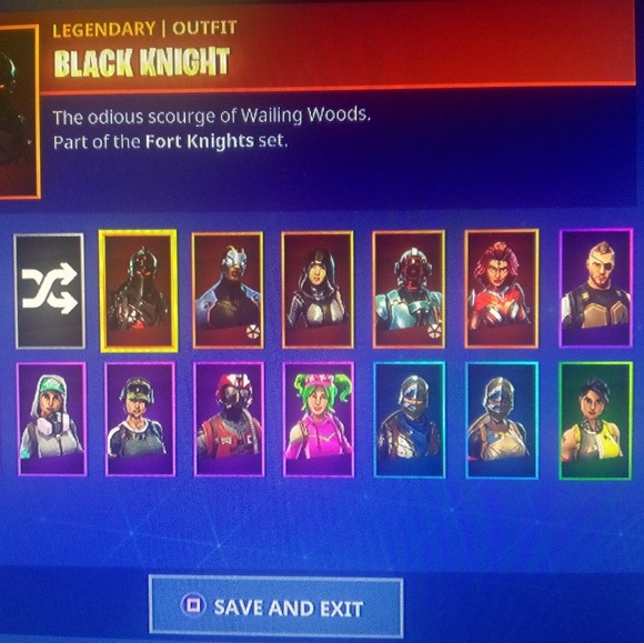 Black knight fortnite account
